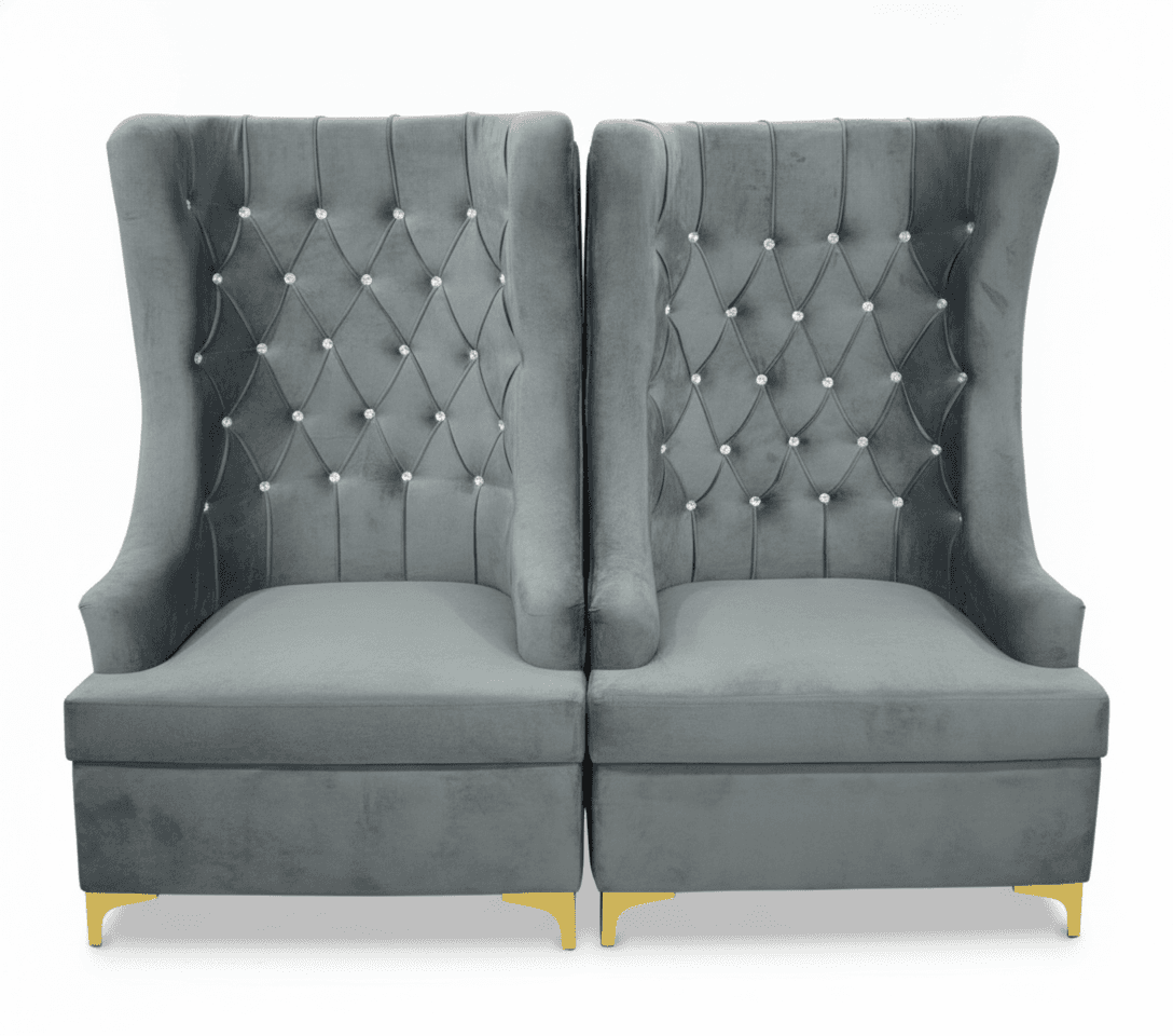 Modern Tufted Wingback Accent Chair (Set of 2) 2