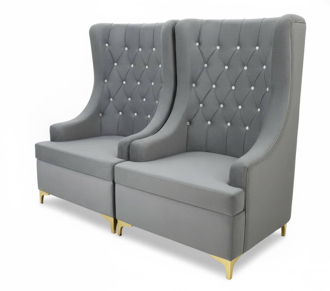 Modern Tufted Wingback Accent Chair (Set of 2) 4