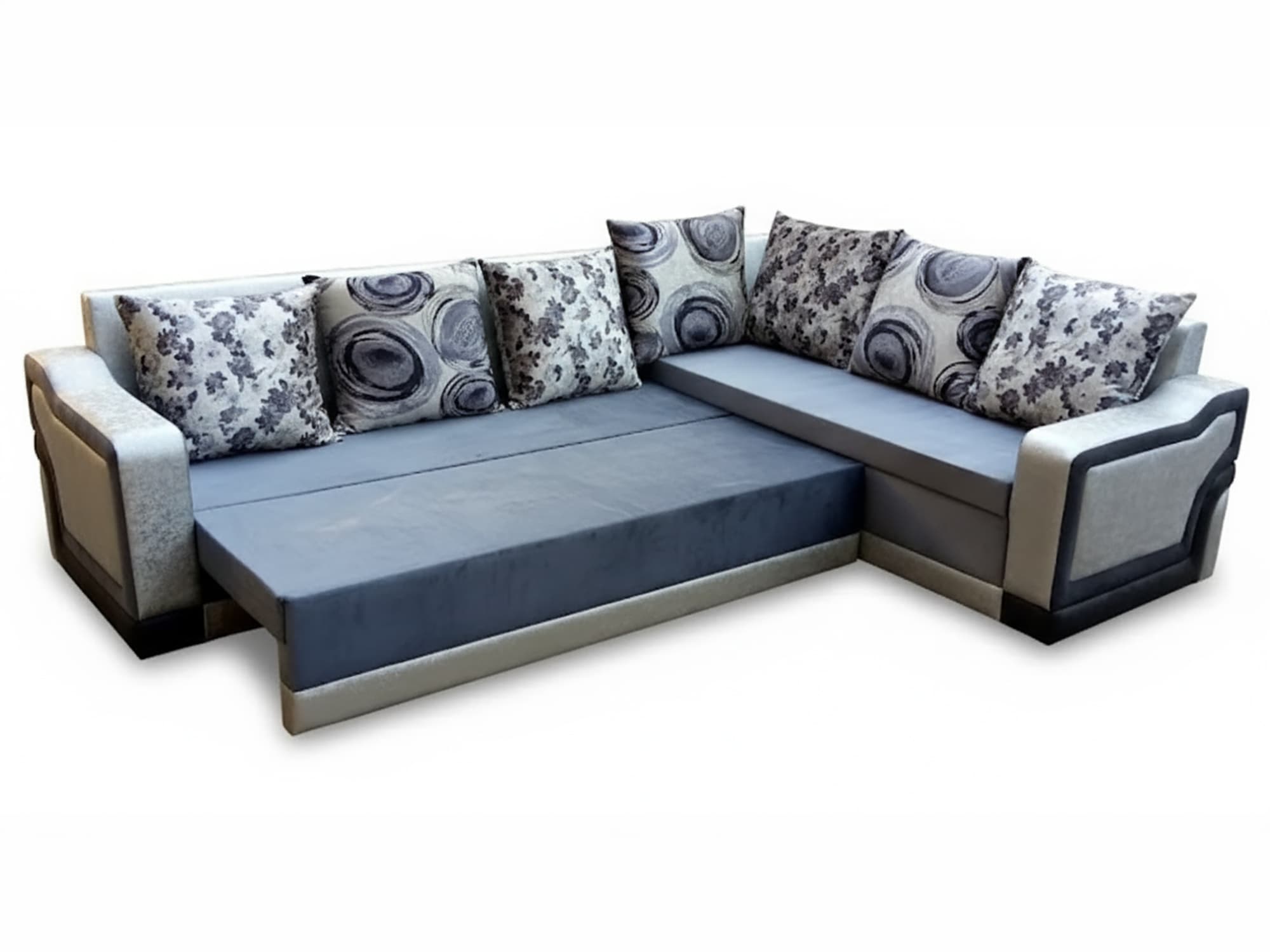 Convertible L-Shape Sofa Cum Bed 4