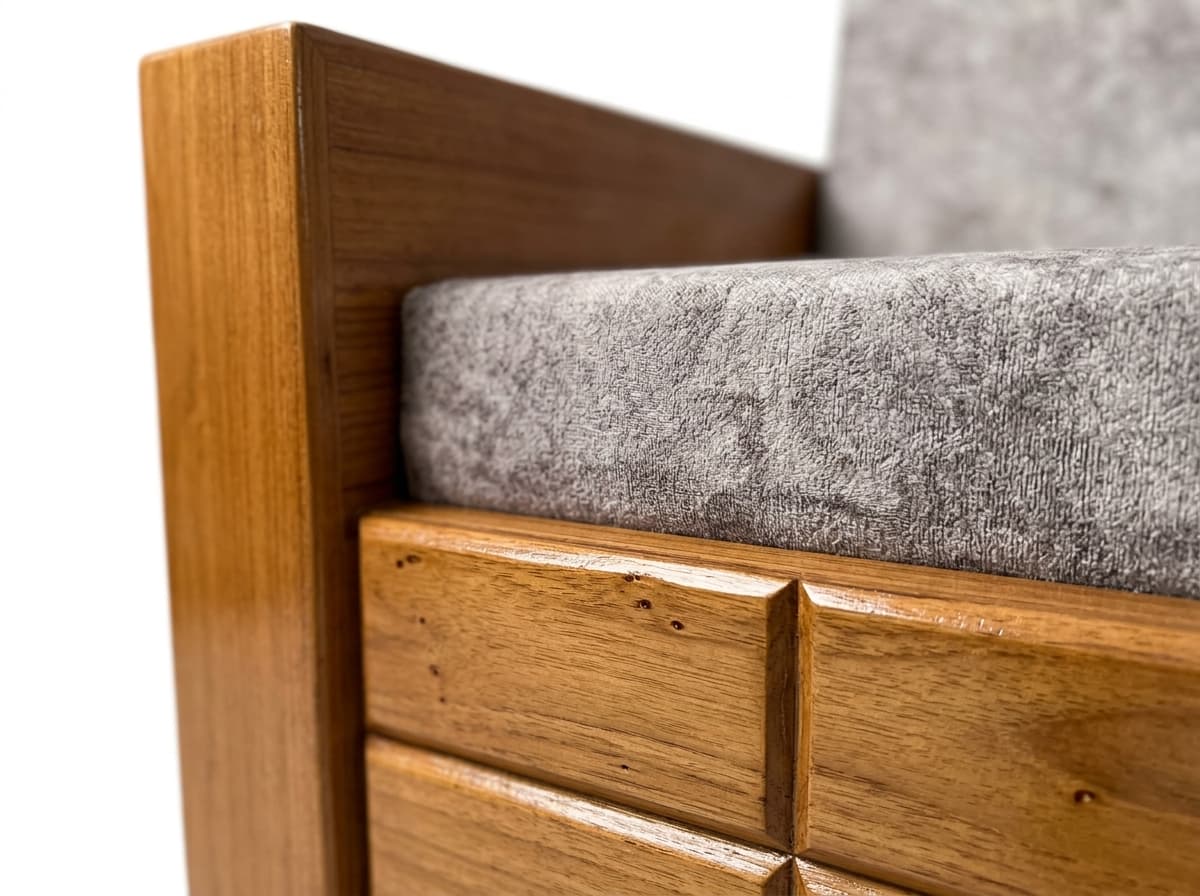 Modern Wooden Sofa Cum Bed with Storage 4