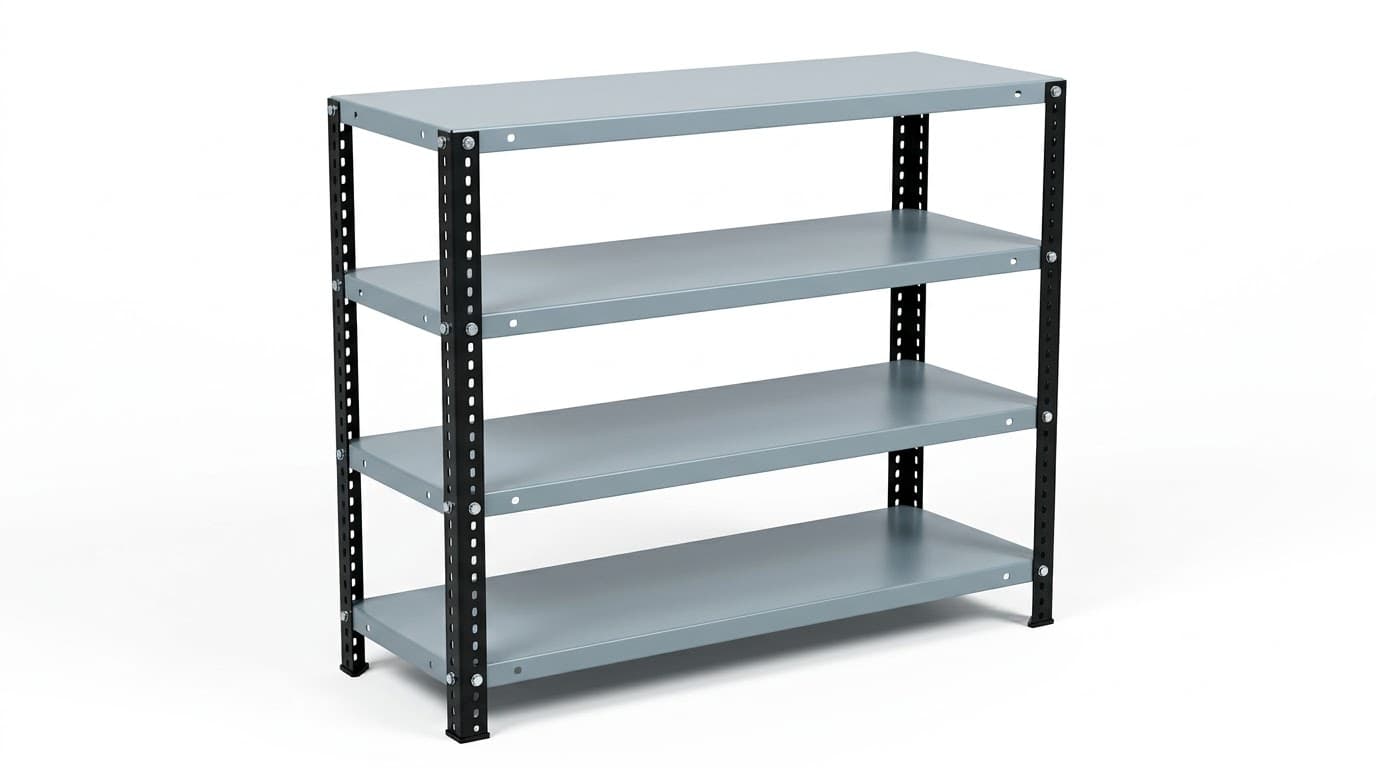 Heavy-Duty 4-Tier Metal Storage Shelving Unit 3