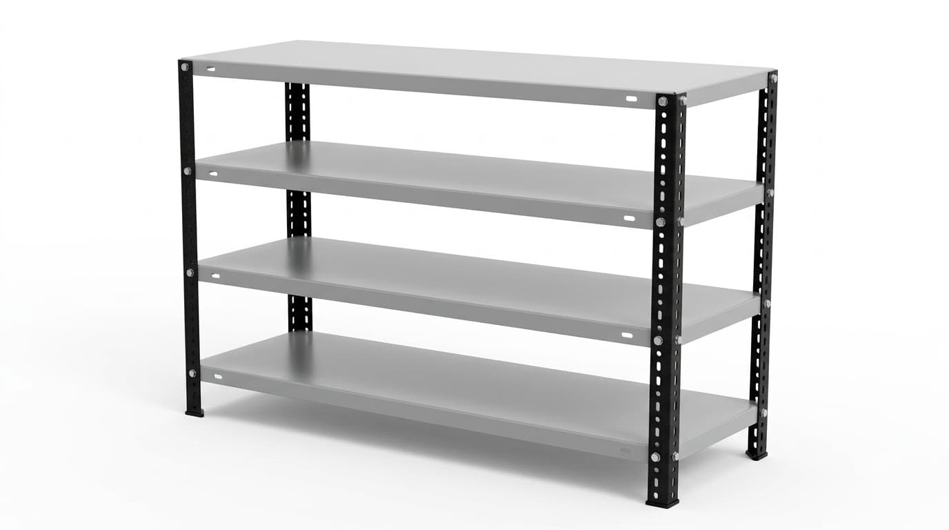 Heavy-Duty 4-Tier Metal Storage Shelving Unit 4