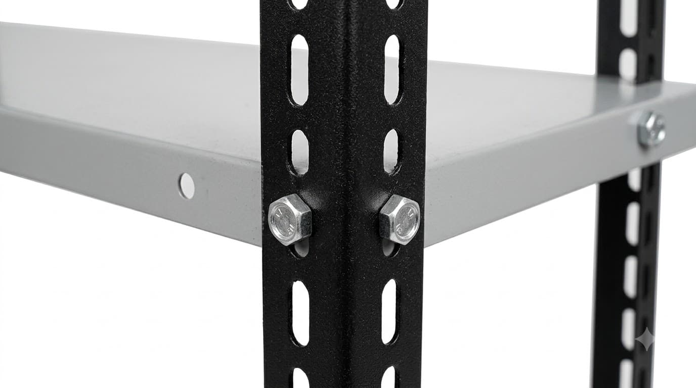 Heavy-Duty 4-Tier Metal Storage Shelving Unit 5