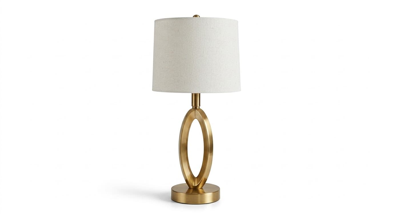 Gold Oval Accent Table Lamp 2