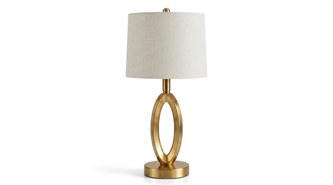 Gold Oval Accent Table Lamp 3