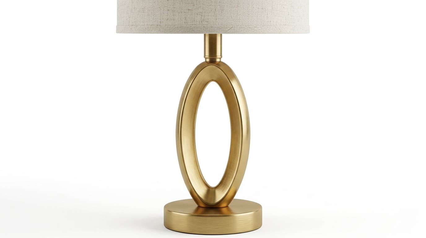 Gold Oval Accent Table Lamp 4
