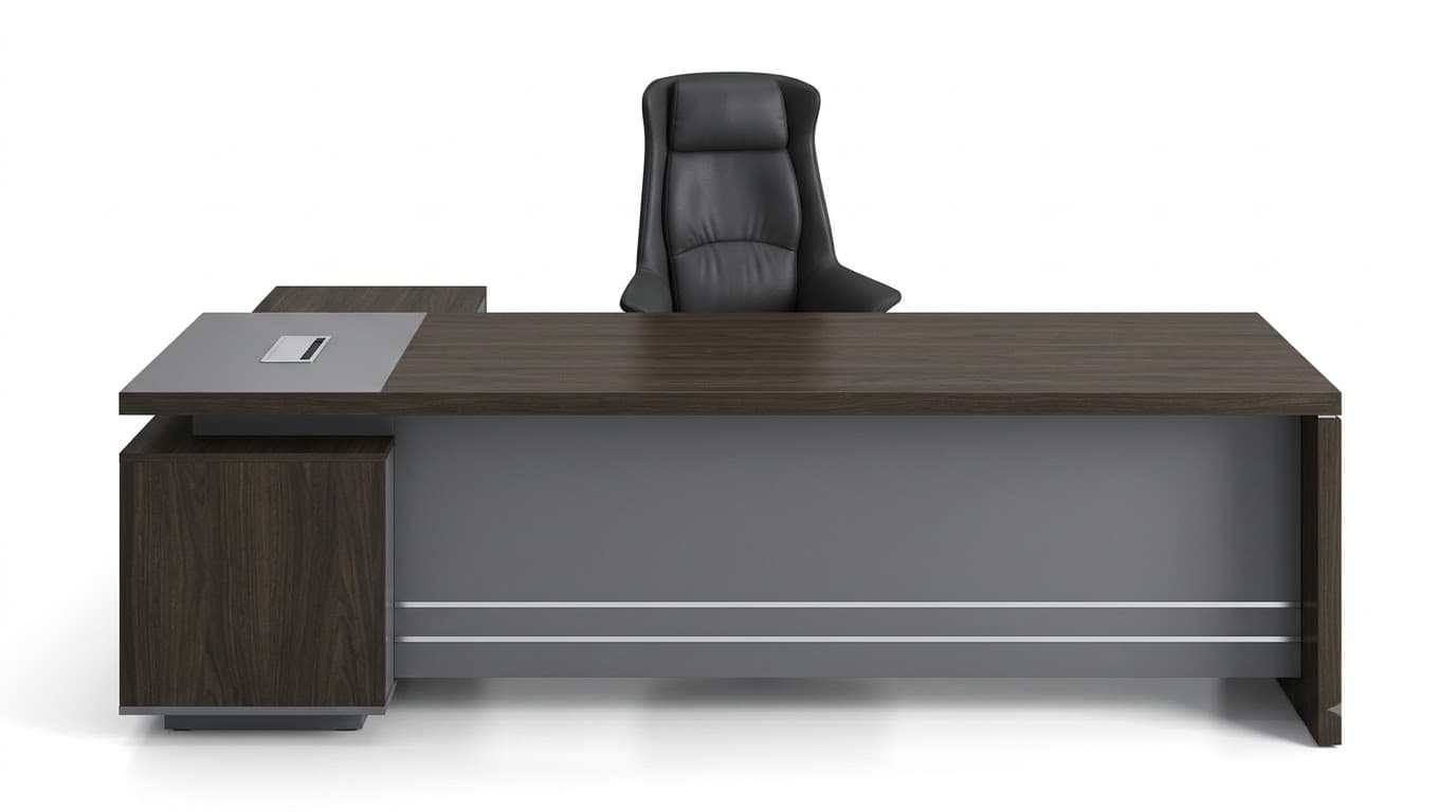 Modern Executive L-Shaped Office Desk 2